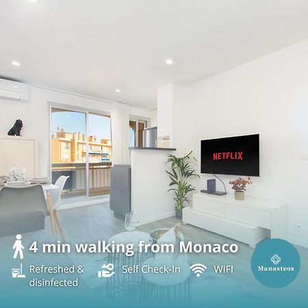 Monaco A Pied - Spacieux Appartement - Balcon - Ca ボーソレイユ エクステリア 写真