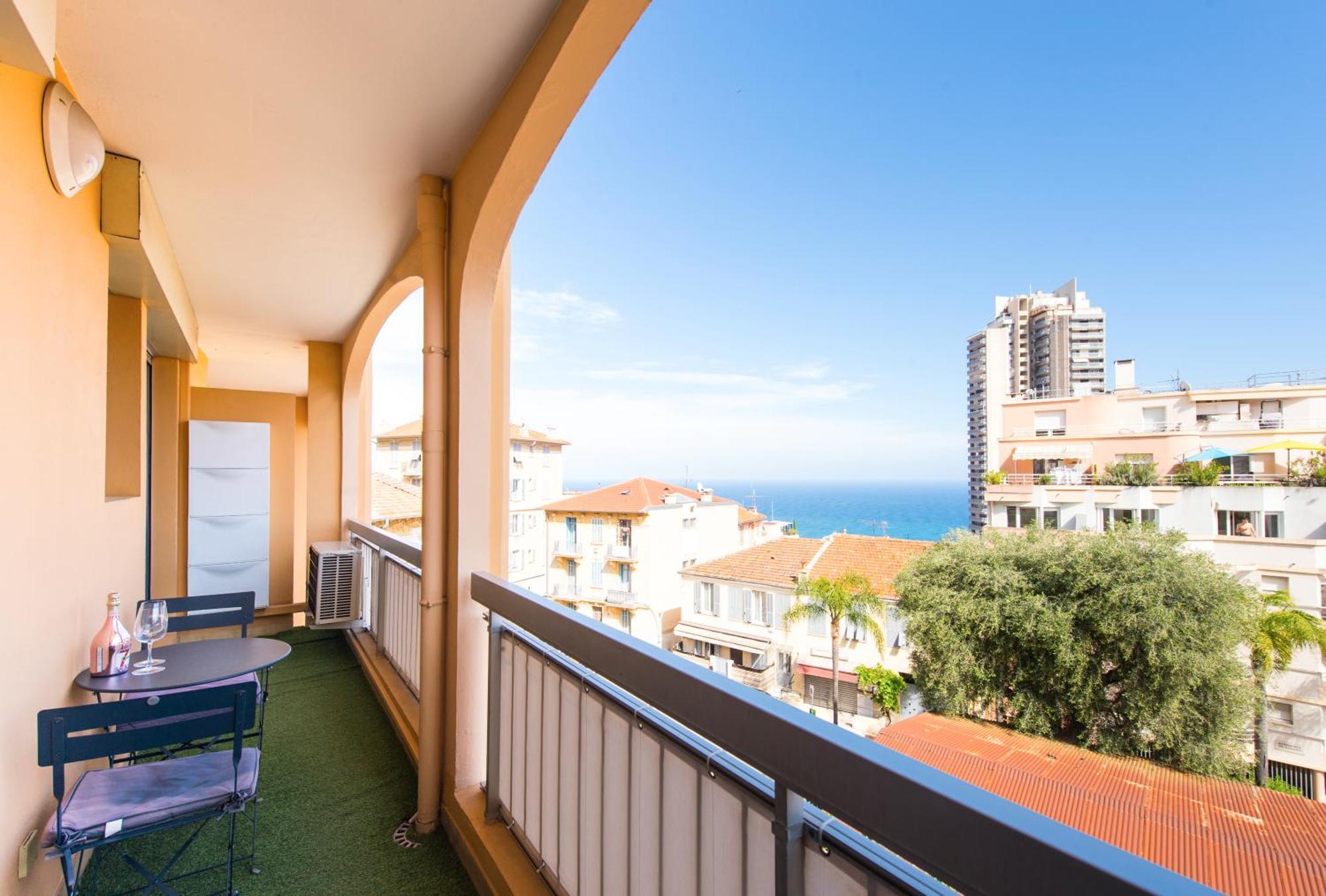 Monaco A Pied - Spacieux Appartement - Balcon - Ca ボーソレイユ エクステリア 写真