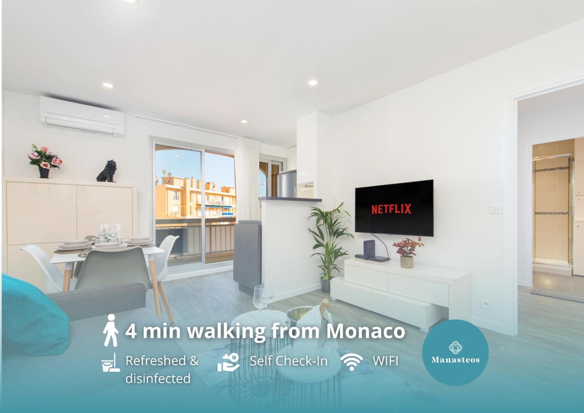 Monaco A Pied - Spacieux Appartement - Balcon - Ca ボーソレイユ エクステリア 写真